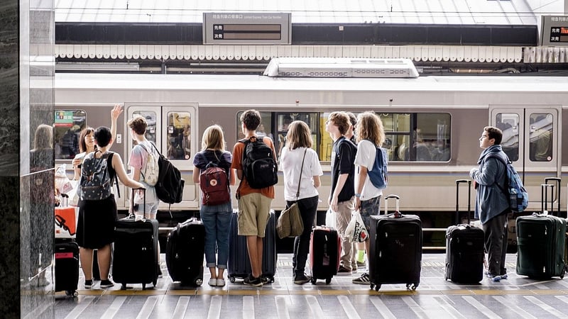 Luggage with travel gadgets